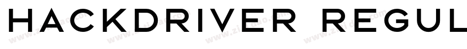HACKDRIVER Regular字体转换